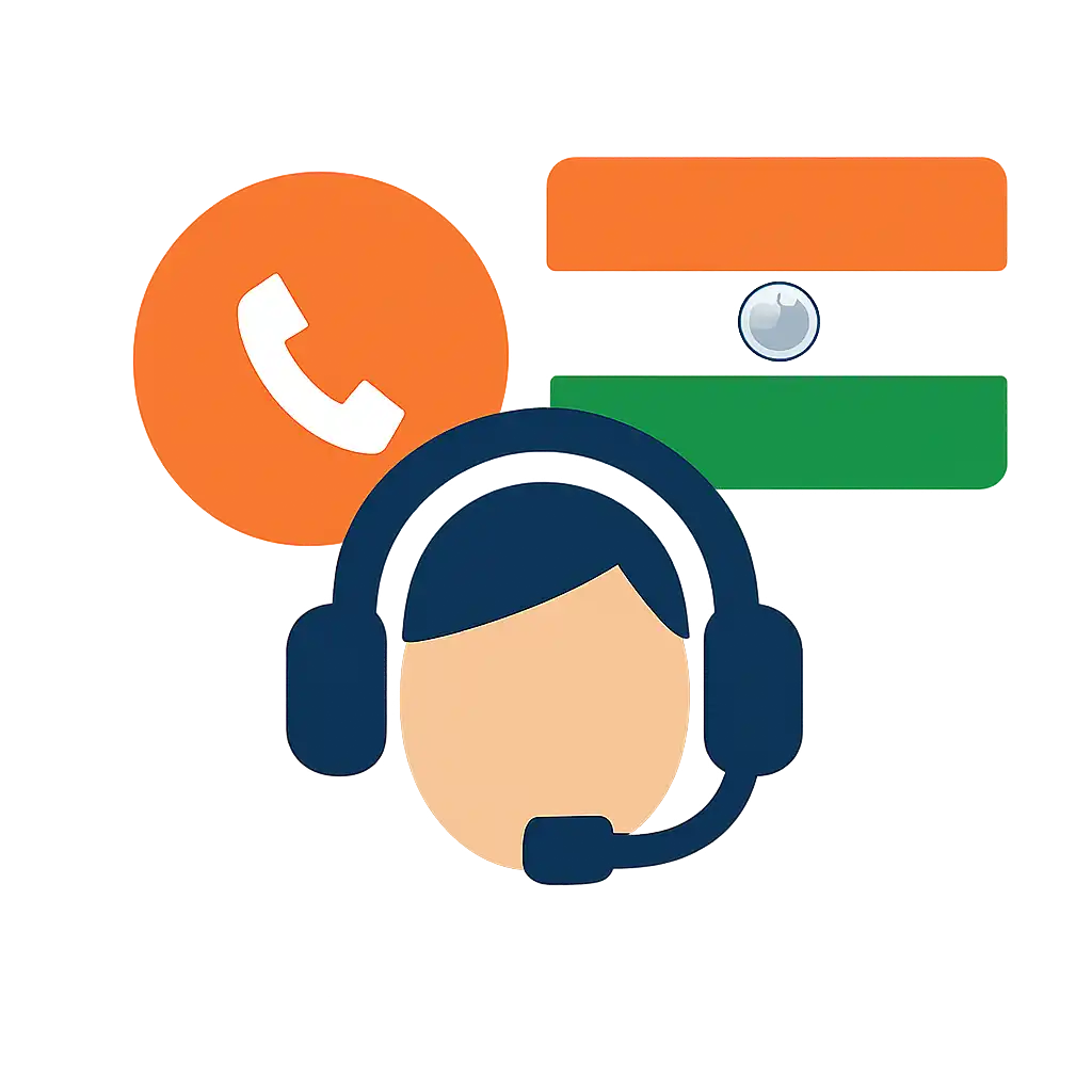 Customer support headset icon: Tiranga Lottery help and contact visual